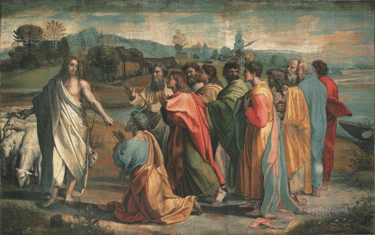 The Handing over the Keys Renaissance master Raphael Oil Paintings